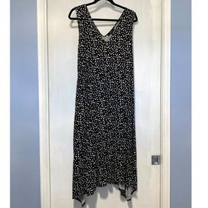 ellos Polka Dot Hankerchief Hem Dress - NWOT